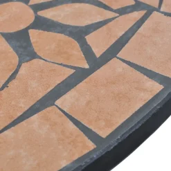 Best FinePRICE Bistropöytä 60 cm terrakotta mosaiikki