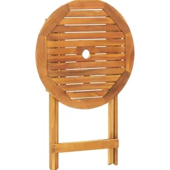 Clearance FinePRICE Bistrosarja 3-osainen musta polypropeeni ja täysi akasiapuu (81745)