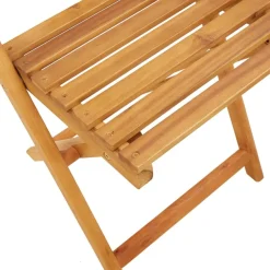 Clearance FinePRICE Bistrosarja 3-osainen musta polypropeeni ja täysi akasiapuu (81745)