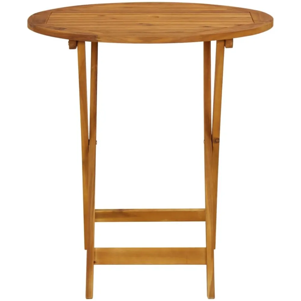 Clearance FinePRICE Bistrosarja 3-osainen musta polypropeeni ja täysi akasiapuu (81745)