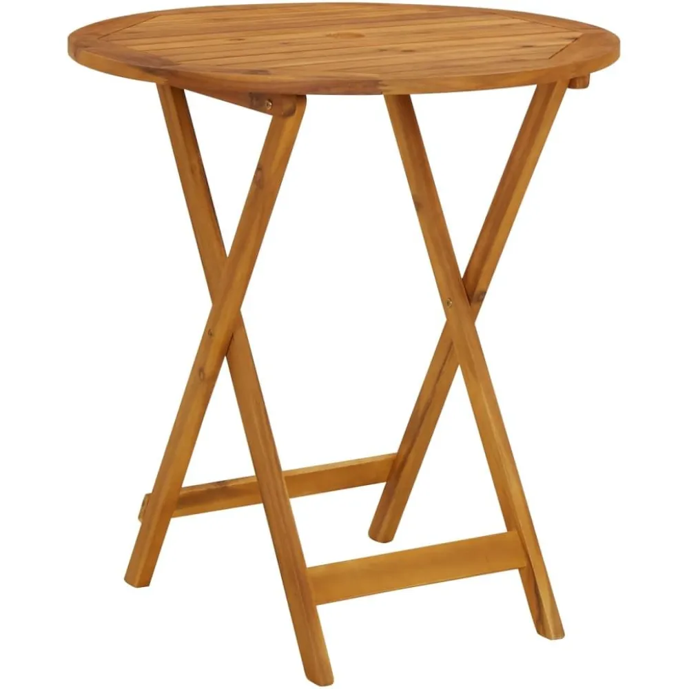Clearance FinePRICE Bistrosarja 3-osainen musta polypropeeni ja täysi akasiapuu (81745)