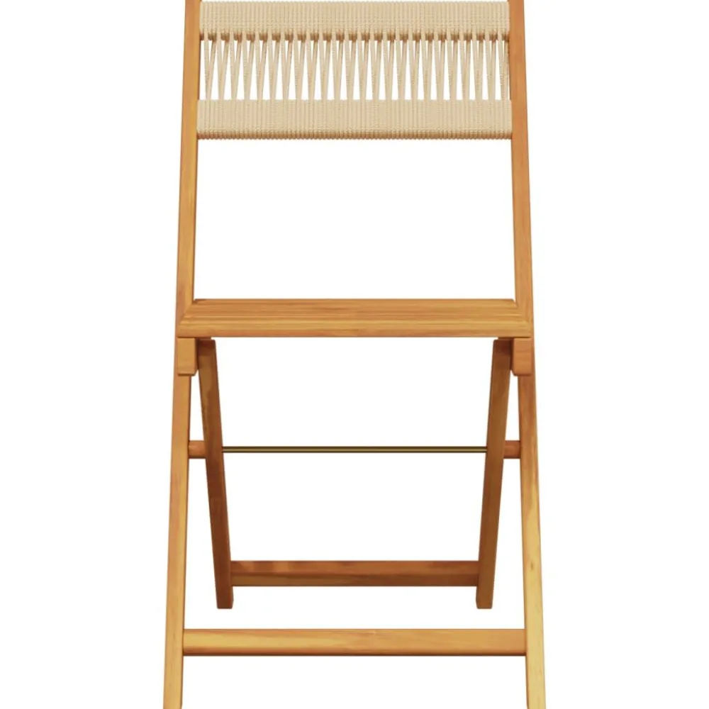 Clearance FinePRICE Bistrosarja 3-osainen musta polypropeeni ja täysi akasiapuu (81745)