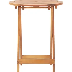 Clearance FinePRICE Bistrosarja 3-osainen musta polypropeeni ja täysi akasiapuu (81745)