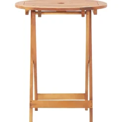 Best FinePRICE Bistrosarja 3-osainen musta polyrottinki ja täysi akasiapuu (81742)