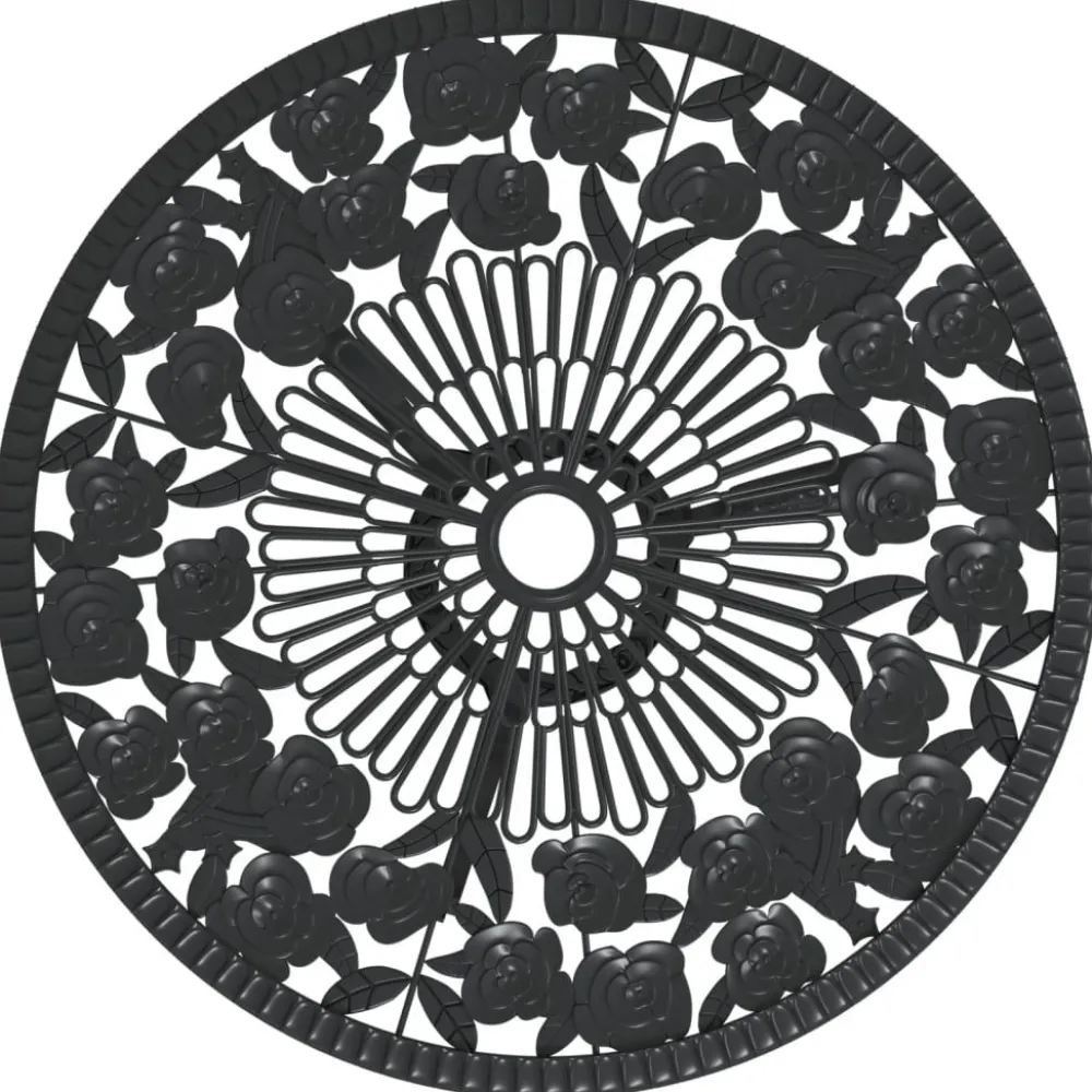 FinePRICE Bistrosarja 3-osainen valualumiini musta (17739)