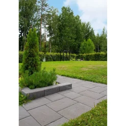 Online Lakka Rakennustuotteet Citymuurikivi Lakka lohko/sileä 360x180x150 mm musta