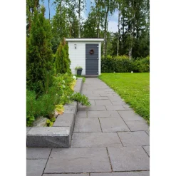 Online Lakka Rakennustuotteet Citymuurikivi Lakka lohko/sileä 360x180x150 mm musta