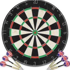 Hot FinePRICE Darts-taulu ja 6 tikkaa, sisal