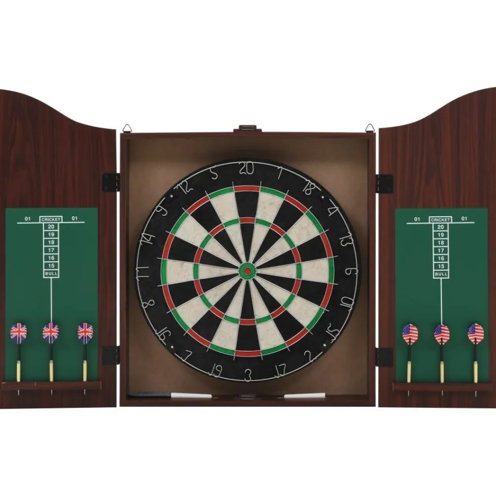 Online FinePRICE Darts-taulu kaapilla ja 6 tikkaa, sisal