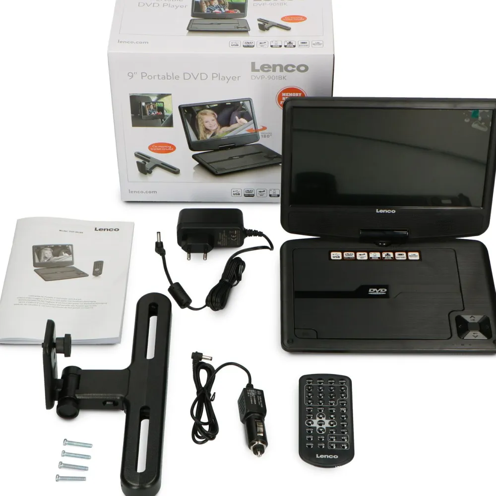 Clearance Lenco DVD-soitin , 9 tuumaa, kannettava