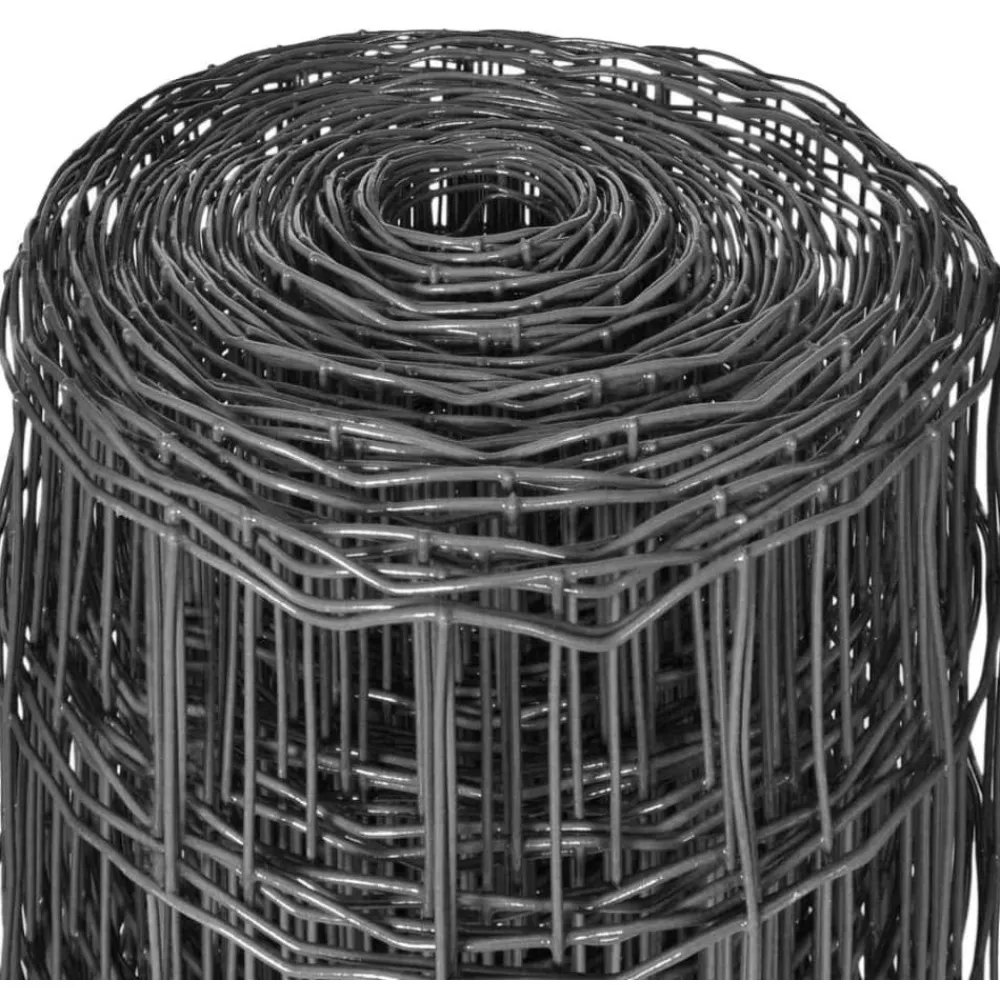 Clearance FinePRICE Euro-aita teräs 10x1,5 m harmaa
