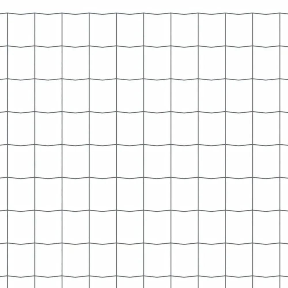 Hot FinePRICE Euro-aita, teräs, 10x1,2 m, harmaa, silmäkoko 77 x 64 mm