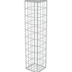 Hot FinePRICE Gabion-kivikori kansilla galvanoitu teräs 20x20x100cm