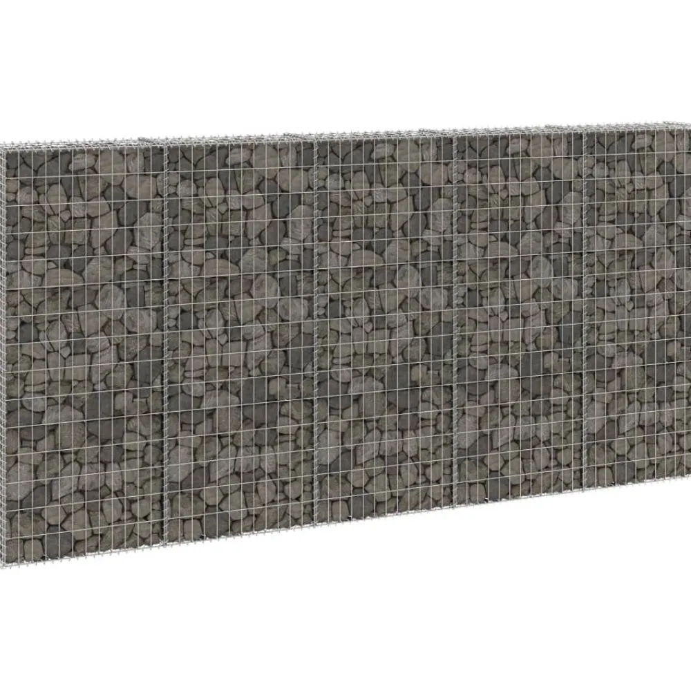 Hot FinePRICE Gabion-kivikori kansilla galvanoitu teräs 300x30x150 cm