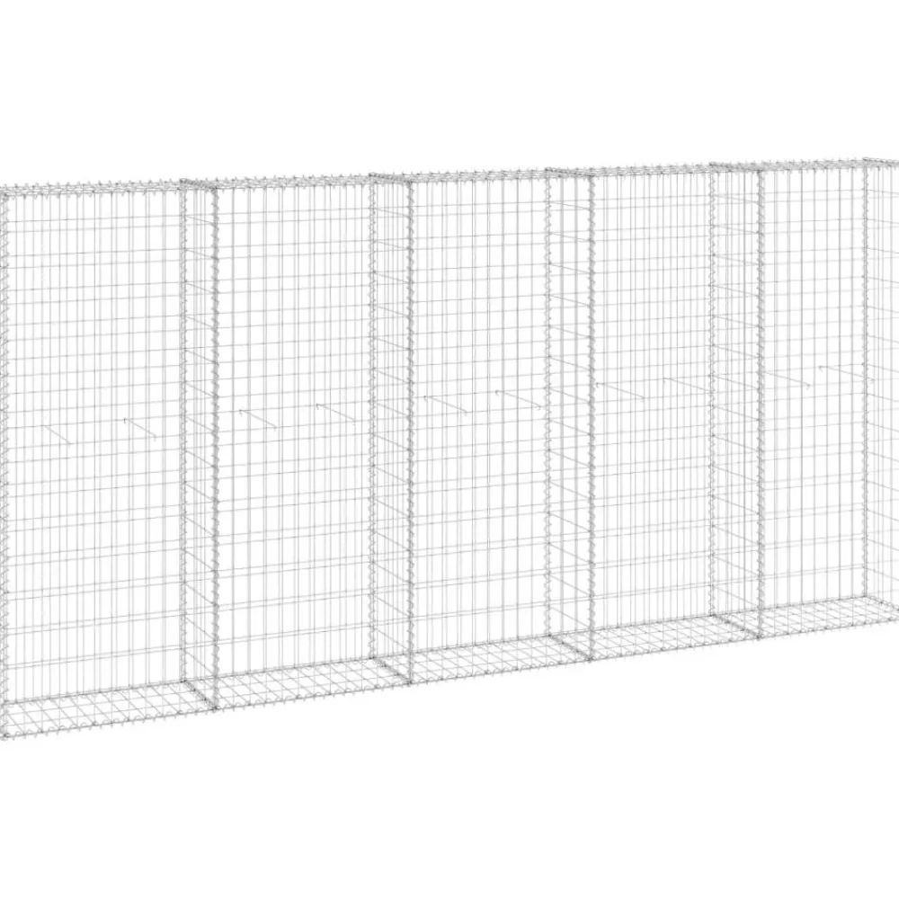 Hot FinePRICE Gabion-kivikori kansilla galvanoitu teräs 300x30x150 cm