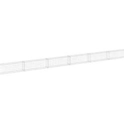 Clearance FinePRICE Gabion-kivikori kansilla galvanoitu teräs 900x30x50 cm