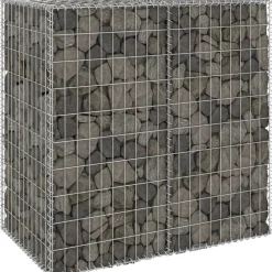 Clearance FinePRICE Gabion-kivikori kansilla galvanoitu teräs 100x60x100 cm