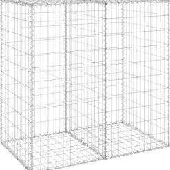 Clearance FinePRICE Gabion-kivikori kansilla galvanoitu teräs 100x60x100 cm