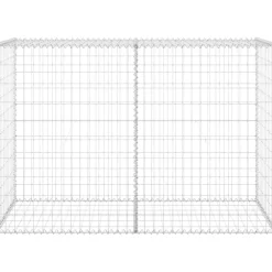 Sale FinePRICE Gabion-kivikori kansilla galvanoitu teräs 150x60x100 cm