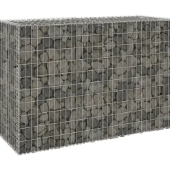 Sale FinePRICE Gabion-kivikori kansilla galvanoitu teräs 150x60x100 cm