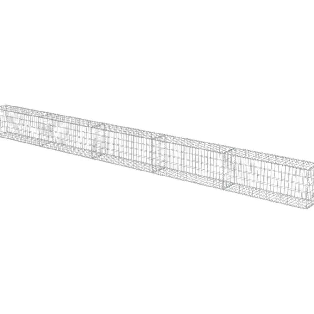 Discount FinePRICE Gabion-kivikori kansilla galvanoitu teräs 600x30x50cm