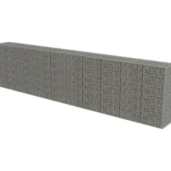 Hot FinePRICE Gabion-kivikori kansilla galvanoitu teräs 600x50x150cm