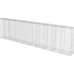 Hot FinePRICE Gabion-kivikori kansilla galvanoitu teräs 600x50x150cm