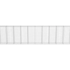 Hot FinePRICE Gabion-kivikori kansilla galvanoitu teräs 600x50x150cm