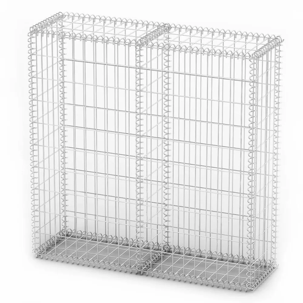 Discount FinePRICE Gabion/kivikori kansilla galvanoitu vaijeri 100x100x30cm