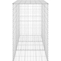 Best FinePRICE Gabion-kivikori kansilla galvanoitu teräs 200x60x100 cm