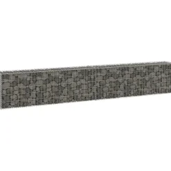 Online FinePRICE Gabion-kivikori kansilla galvanoitu teräs 300x30x50 cm