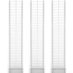 FinePRICE Gabion-/kivikorisarja 3kpl galvanoitu vaijeri 25x25x150cm