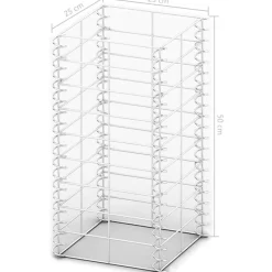 New FinePRICE Gabion-/kivikorisarja 3kpl galvanoitu vaijeri 25x25x50cm