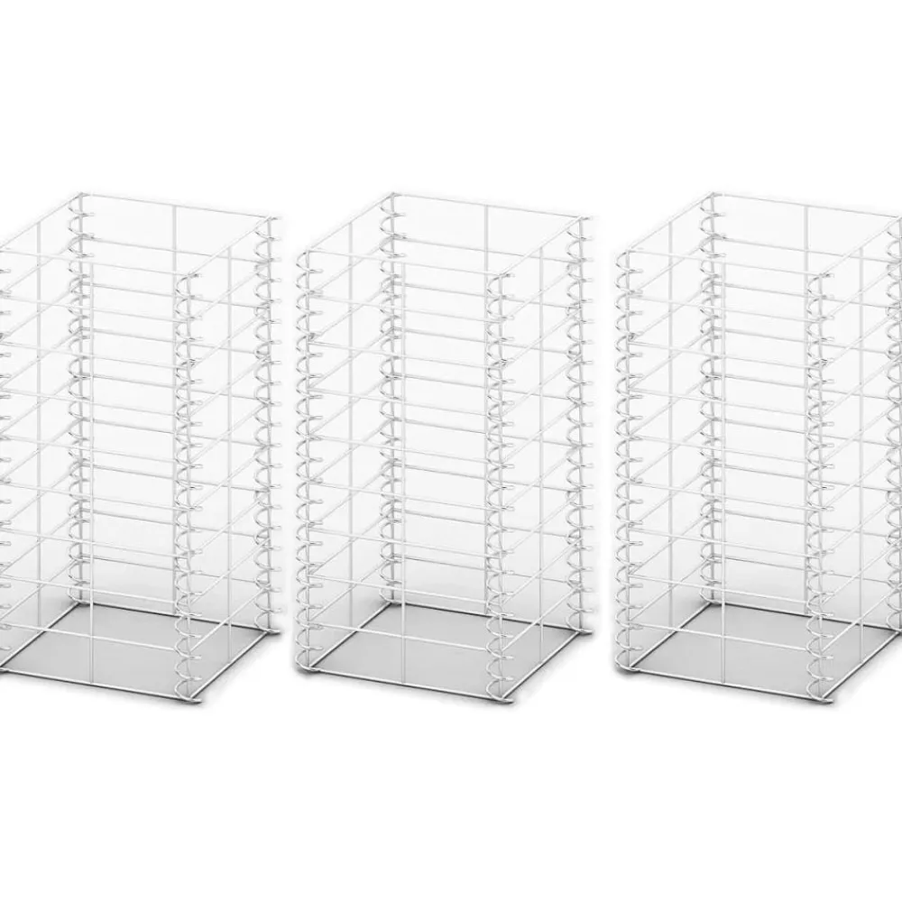 New FinePRICE Gabion-/kivikorisarja 3kpl galvanoitu vaijeri 25x25x50cm