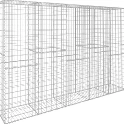 Outlet FinePRICE Gabionseinä kannella galvanoitu teräs 300x50x200cm