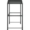 Clearance FinePRICE Grillikatos sivuhyllyillä 210x114x230 cm teräs antrasiitti