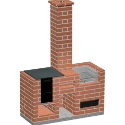 Clearance Tiileri Grilli-kesäkeittiö Teppo 1375x580x780 mm tiili