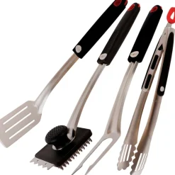 Online Kobe Grillivälinesetti Premium BBQ, 4-osainen, ruostumaton teräs