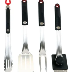 Online Kobe Grillivälinesetti Premium BBQ, 4-osainen, ruostumaton teräs