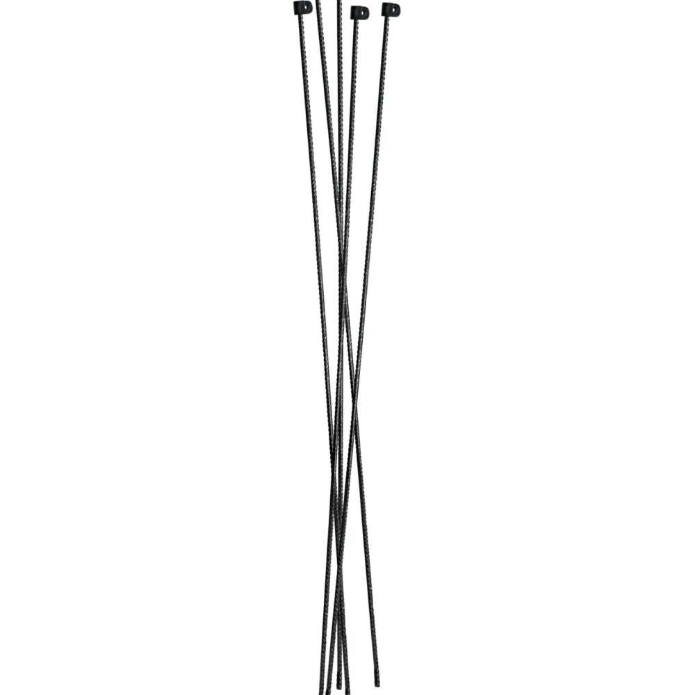 Hortus Harjaterästolppa musta 10mm suojus 145cm musta (10kpl)