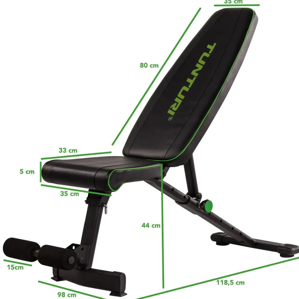 New Tunturi Harjoittelupenkki UB20 Utility Bench kokoontaitettava max. 120 kg