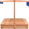 Sale FinePRICE Hiekkalaatikko katoksella kuusi 112x112x112 cm