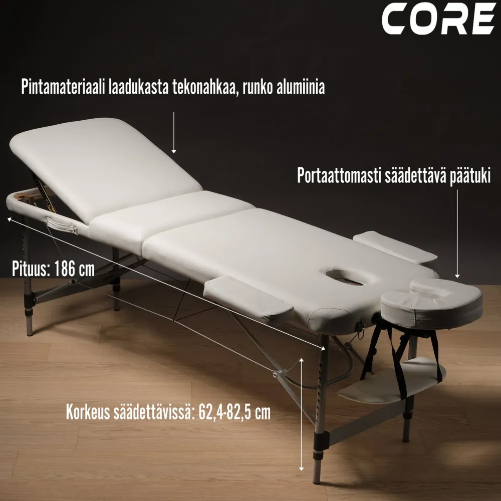 New Core Hierontapöytä A300 valkoinen