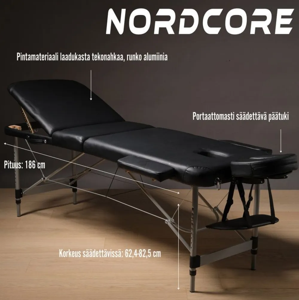 New Nordcore Hierontapöytä Core A300, musta