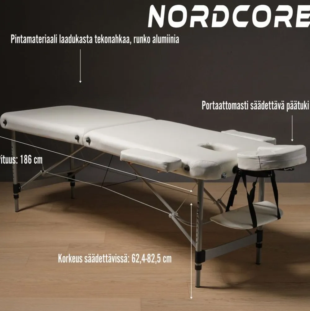 Outlet Nordcore Hierontapöytä Core A200, valkoinen