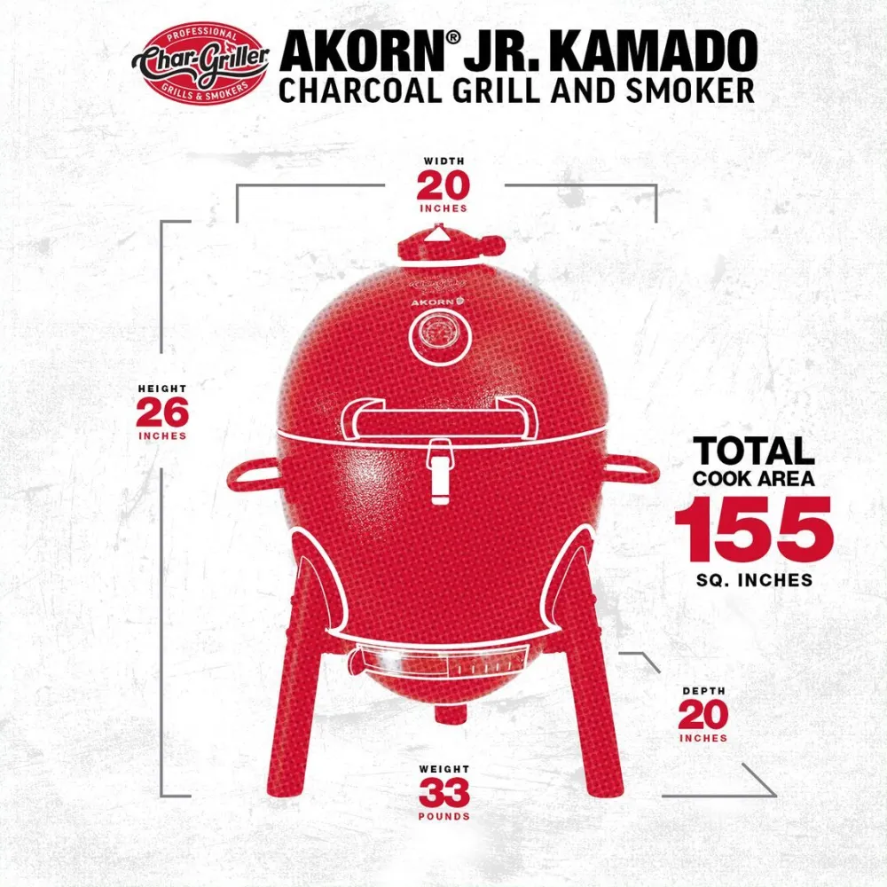 Best Chargriller Hiiligrilli Char-Griller Akorn 14 Junior Kamado