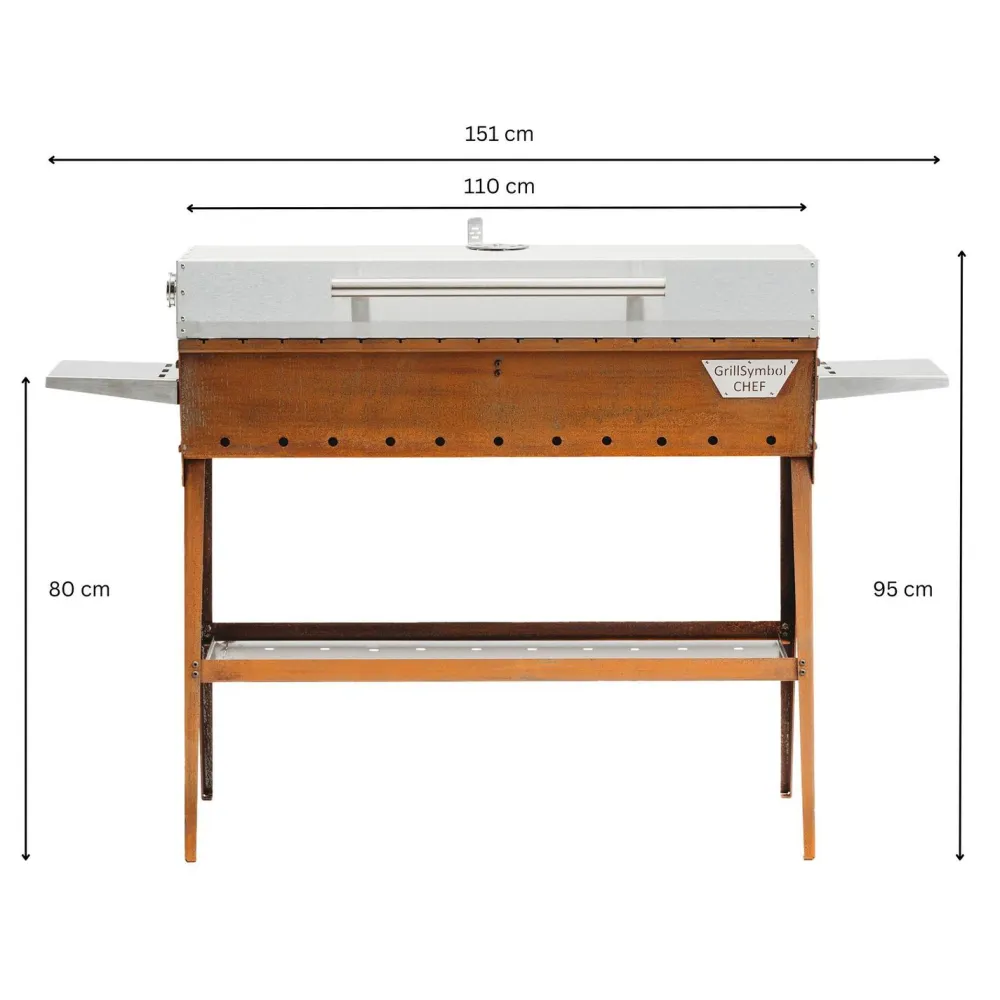 Hot GrillSymbol Hiiligrilli Chef XL, 160x35x105cm