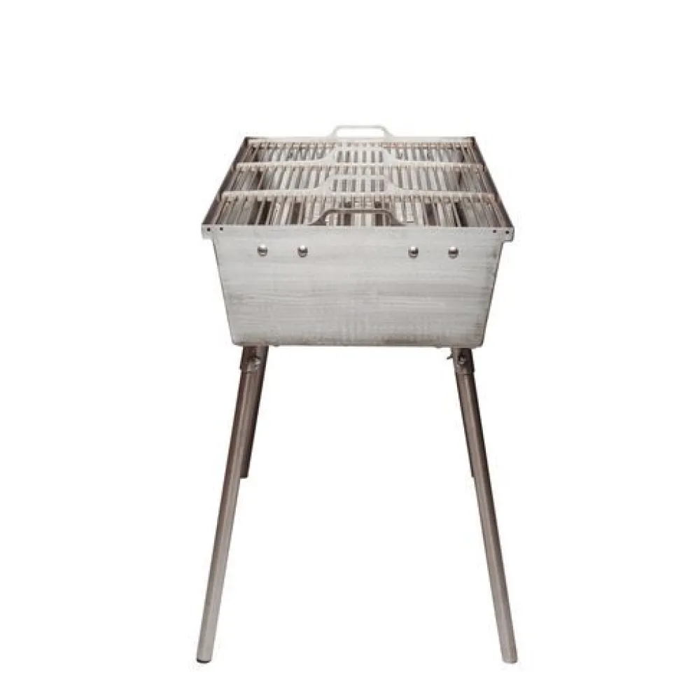 Best GrillSymbol Hiiligrilli Naked Chef XXL Silver, 116x90x65cm