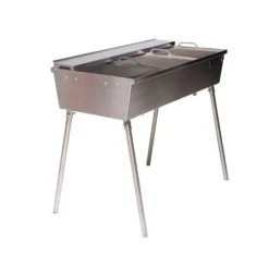 Best GrillSymbol Hiiligrilli Naked Chef XXL Silver, 116x90x65cm