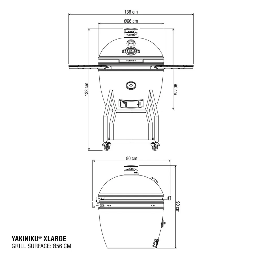 New Yakiniku Hiiligrilli XL Kamado complete